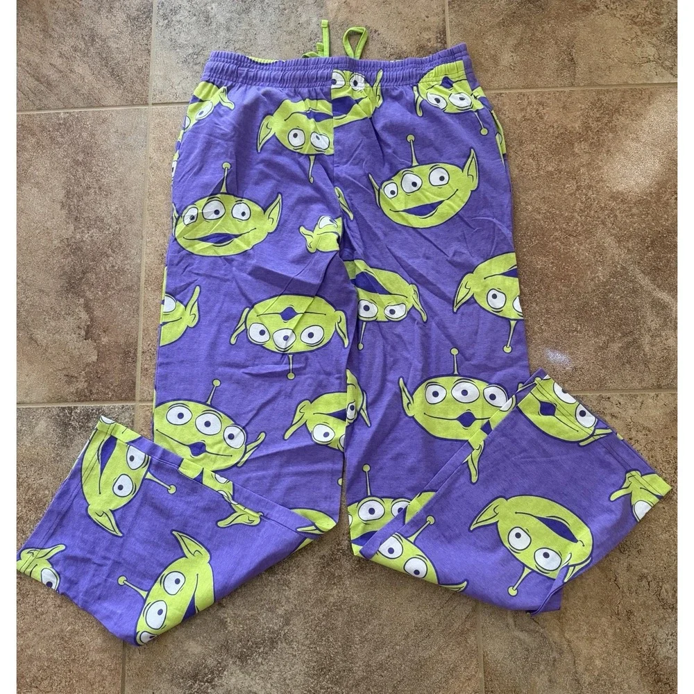 Disney Pixar Toy Story Alien Knit Pajama Pants, Men's Small Purple NWT - Picture 6 of 9